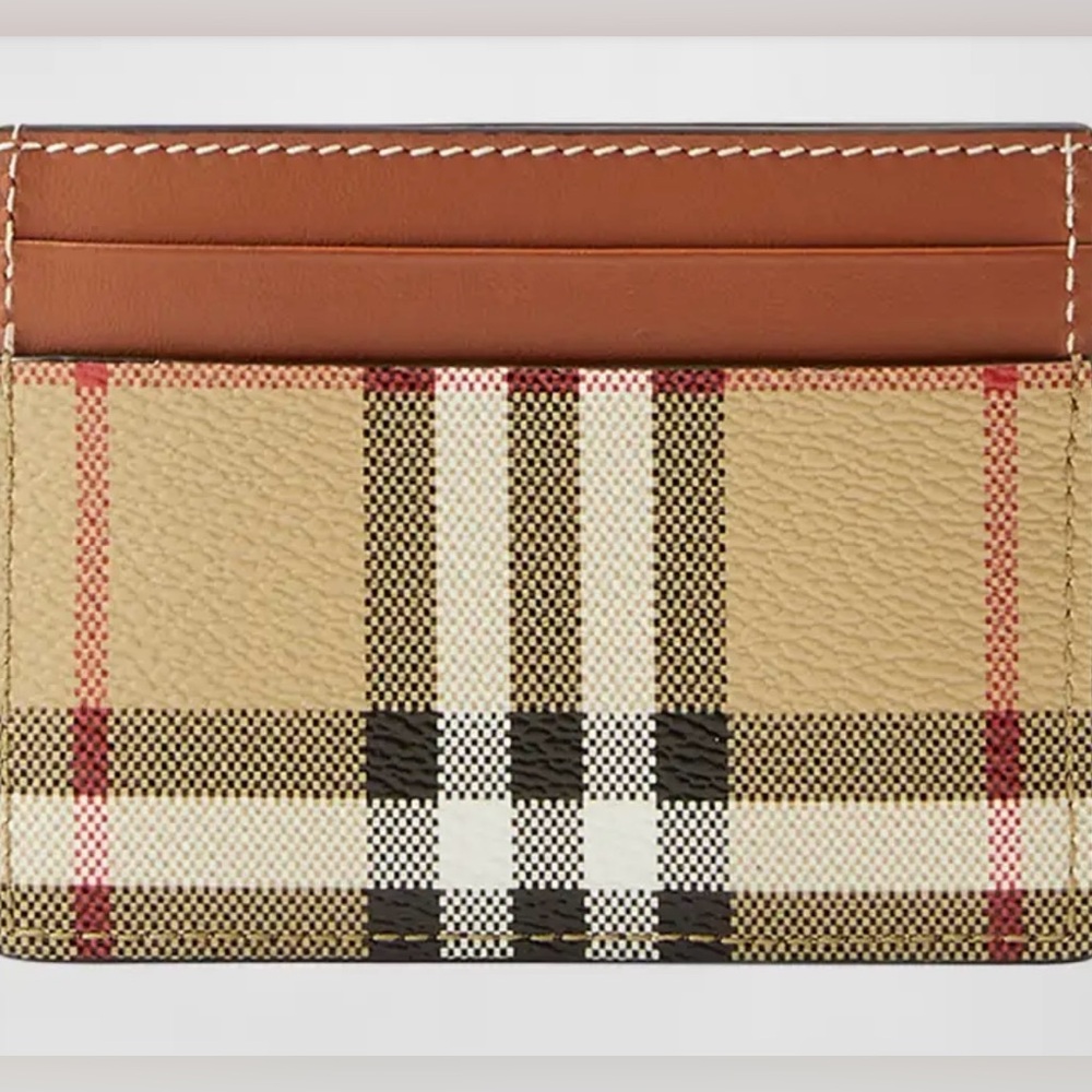 Burberry Sandon Check Card Holder Wallet NWT |Luxury Designer Plaid Perfection